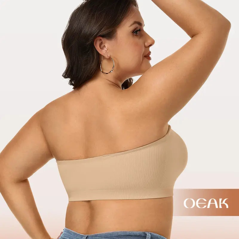 Women Non-Slip Bandeau Bras With Comfortable Strapless Bra