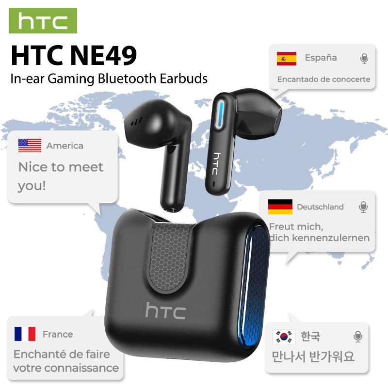 HTC NE49 TWS Wireless Earbuds - Bluetooth 6.0 Gaming Headsets