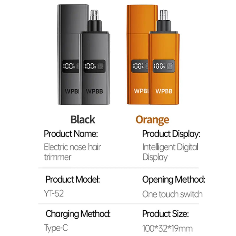 WPBB Electric Nose Hair Trimmer,Professional Painless Eyebrow & Facial Hair Trimmer