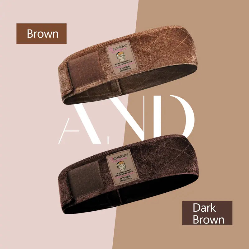 Dreamlover Brown Black Wig Grip Band 2pcs for Women