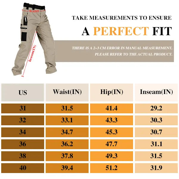 HOMUG Men's Solid Color Tactical Work Pants