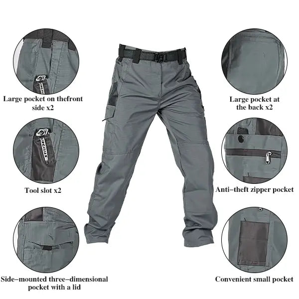 HOMUG Men's Solid Color Tactical Work Pants