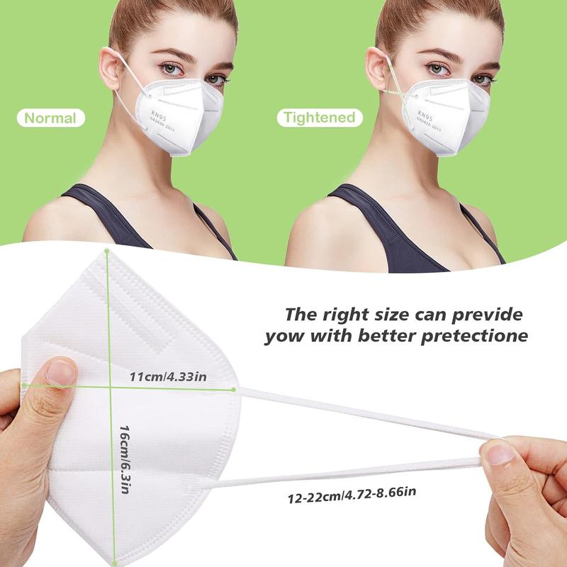100 pieces - KN95 Mask, 5-layer breathable design