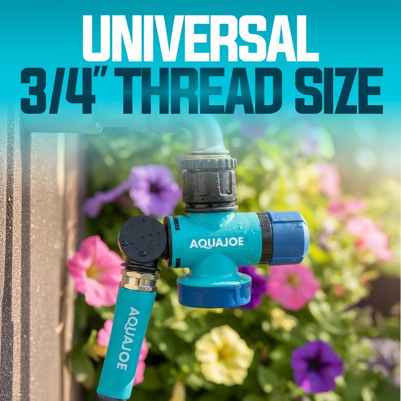 Multi-Function Outdoor Faucet and Garden Hose Tap Connector