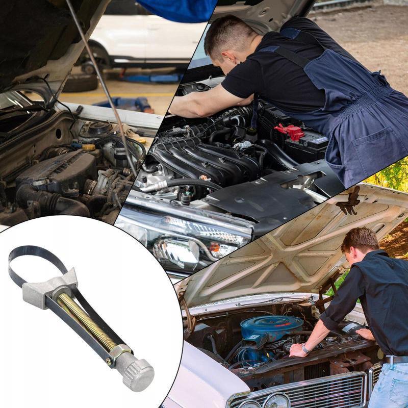 Auto Car Diameter Adjustable Oil Filter Removal Strap Wrench