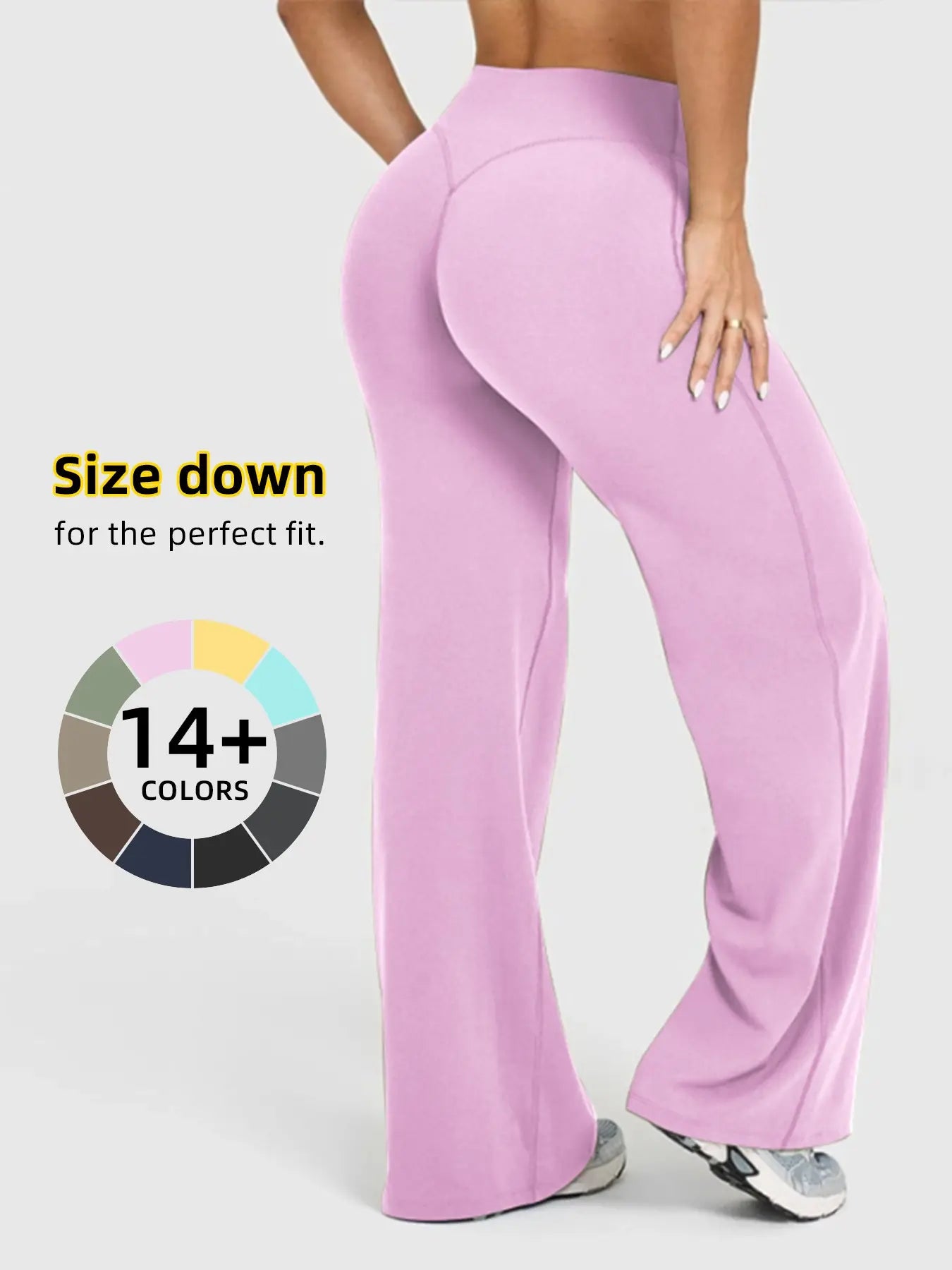 LH: Women's Casual Wide Leg Sport Pants