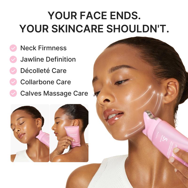 PDRN Collagen Gua Sha Neck Wrinkle Cream | Built-In Gua Sha Massager