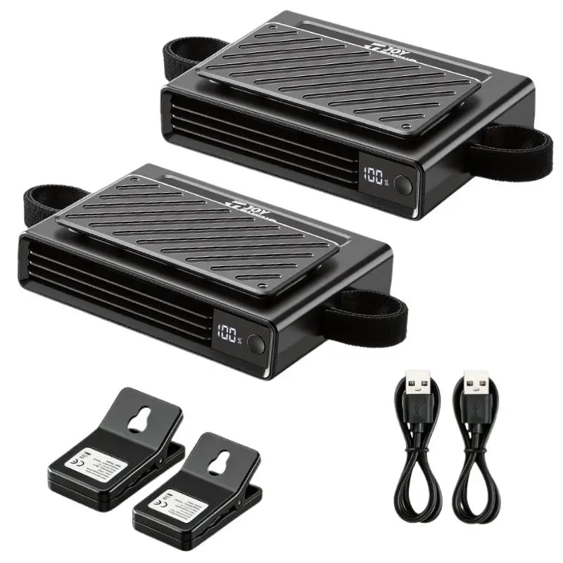 Semiconductor Cooling Car Clip-On Fan (2 Pack)