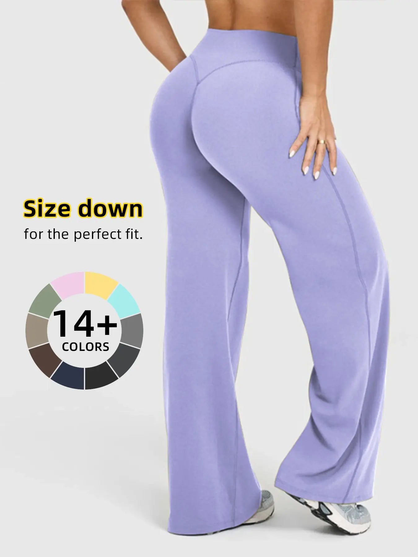 LH: Women's Casual Wide Leg Sport Pants