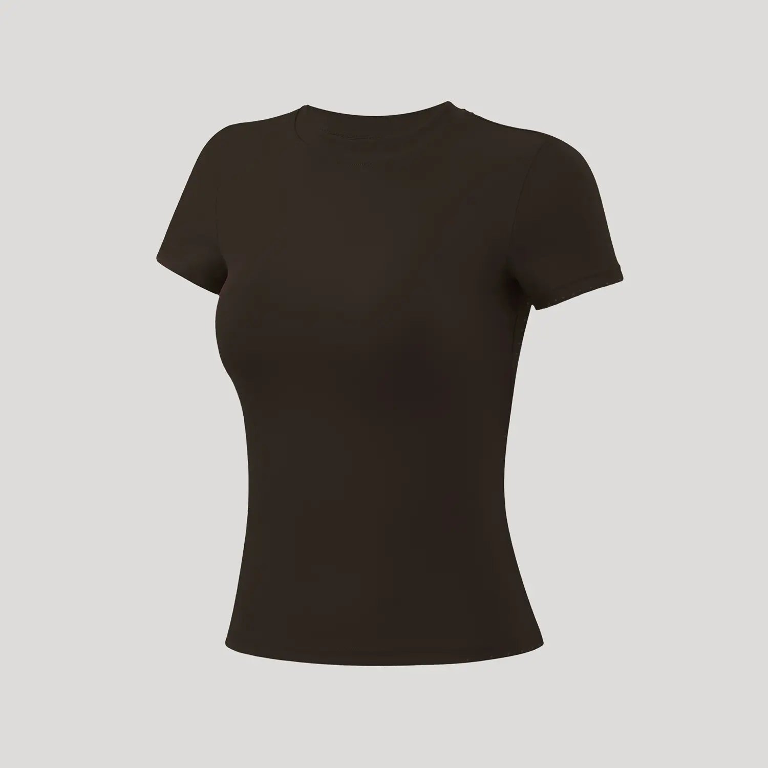 5-Piece Solid Sports Tee Set Round Neck Slim Stretchy