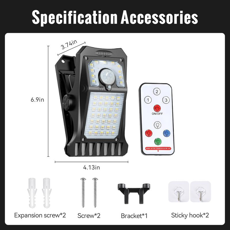 LH: Solar Clip Lights with Motion Sensor