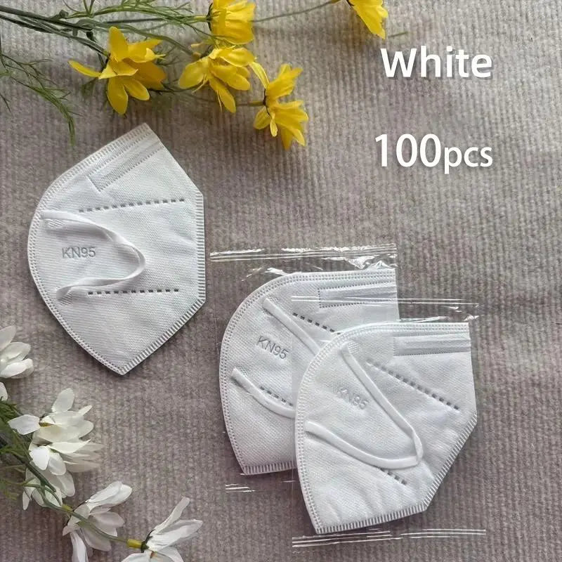100 pieces - KN95 Mask, 5-layer breathable design