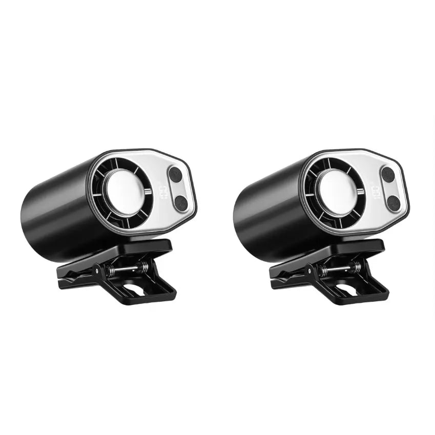 Semiconductor Cooling Car Clip-On Fan (2 Pack)