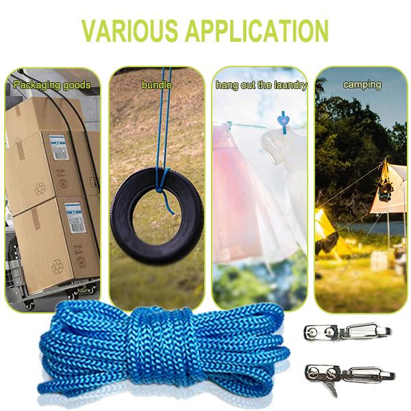 (6) SEESE Retractable Buckle Rope-Adjustable Ropes