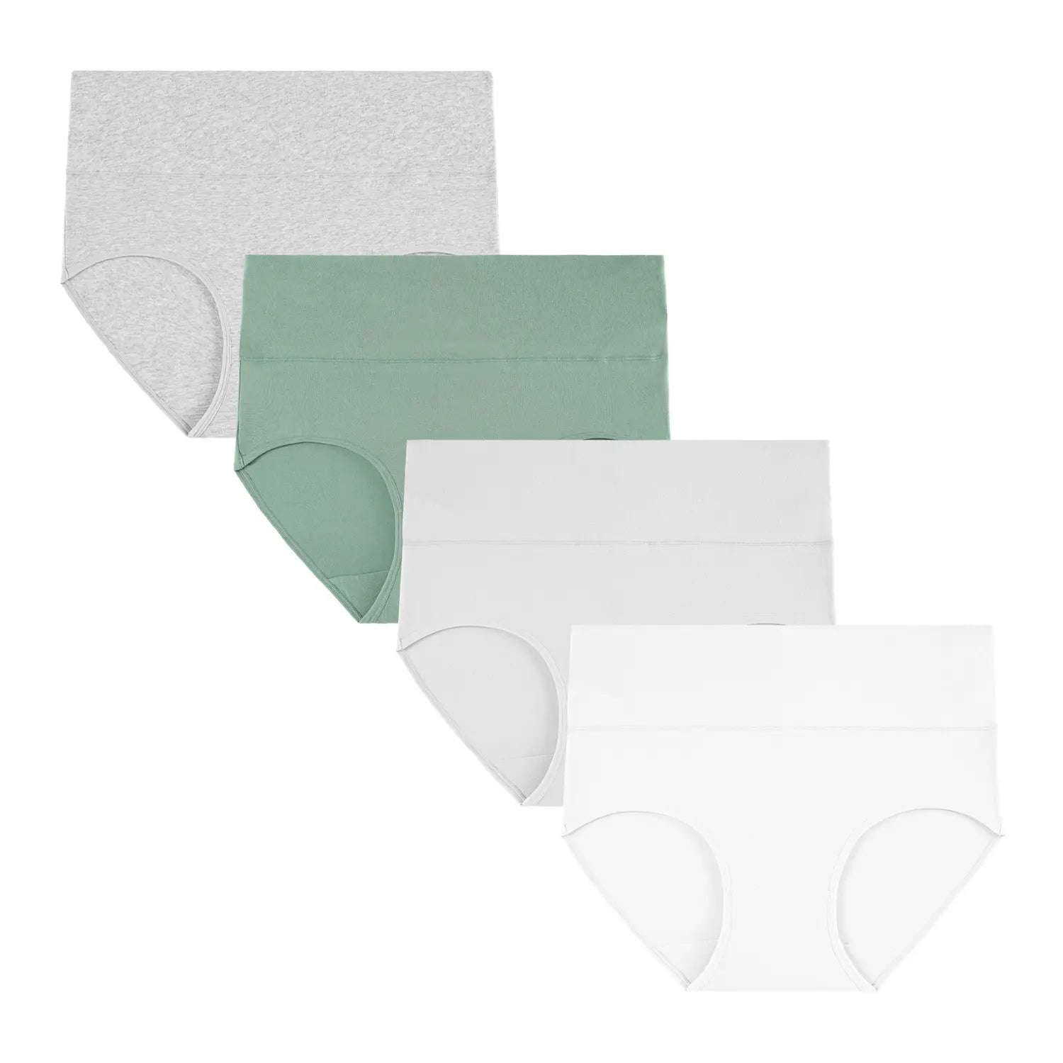 INNERSY Women's Plus Size XL-5XL High Waisted Cotton Underwear 4-Pack
