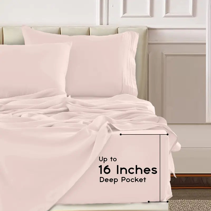 Lux Decor 4 Piece Bed Sheet Set