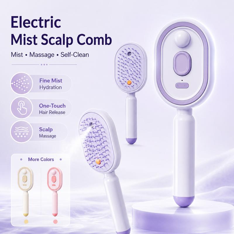Electric Spray Air Cushion Massage Comb,