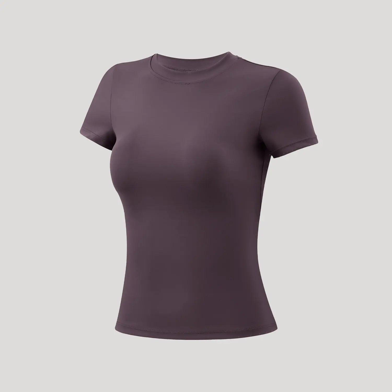 5-Piece Solid Sports Tee Set Round Neck Slim Stretchy