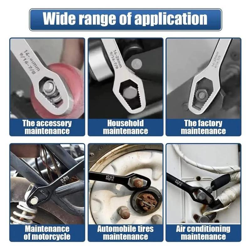 Universal Car Torx Wrench,8-24mm Self-tightening Wrench