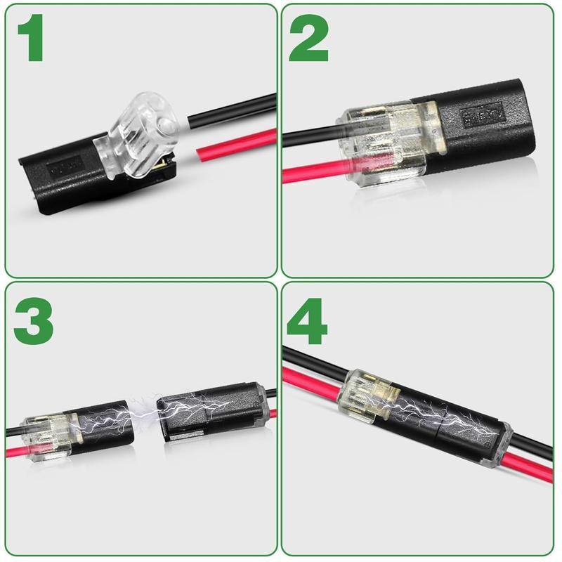 Double-Wire Plug-in Connector Led Light Strip Connectors