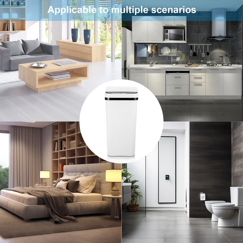 12L ABS Automatic Trash Bin, Touchless Motion Sensor