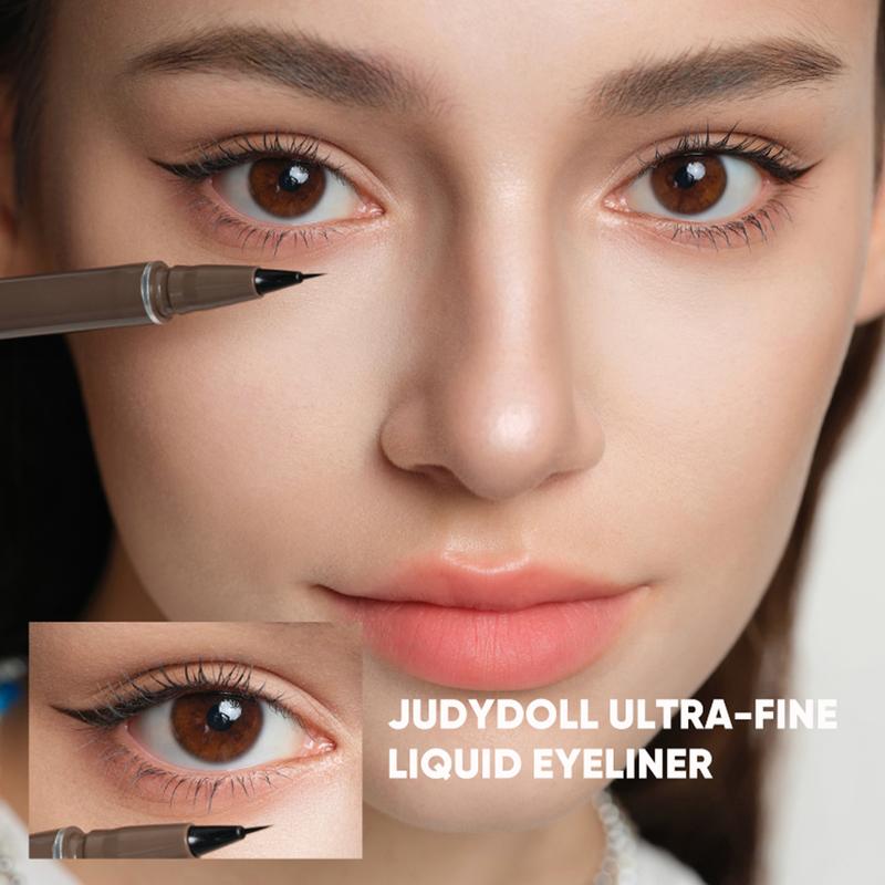 JUDYDOLL Ultra-Fine Liquid Eyeliner, Waterproof Liquid Eye Liner, Stay All Day Makeup