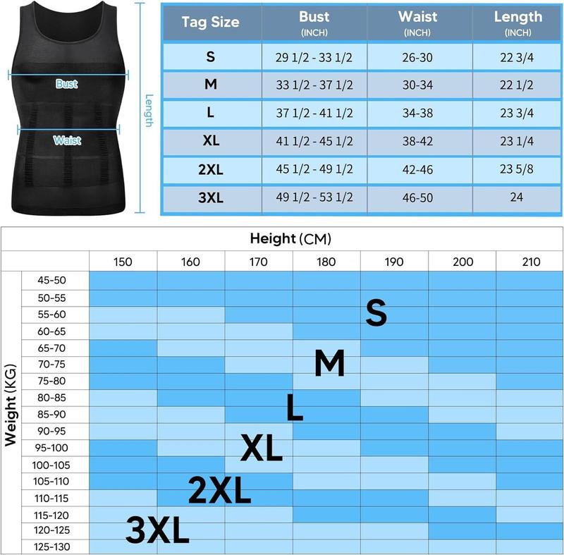 2 Pack Men Round Neck Compression Tank Top