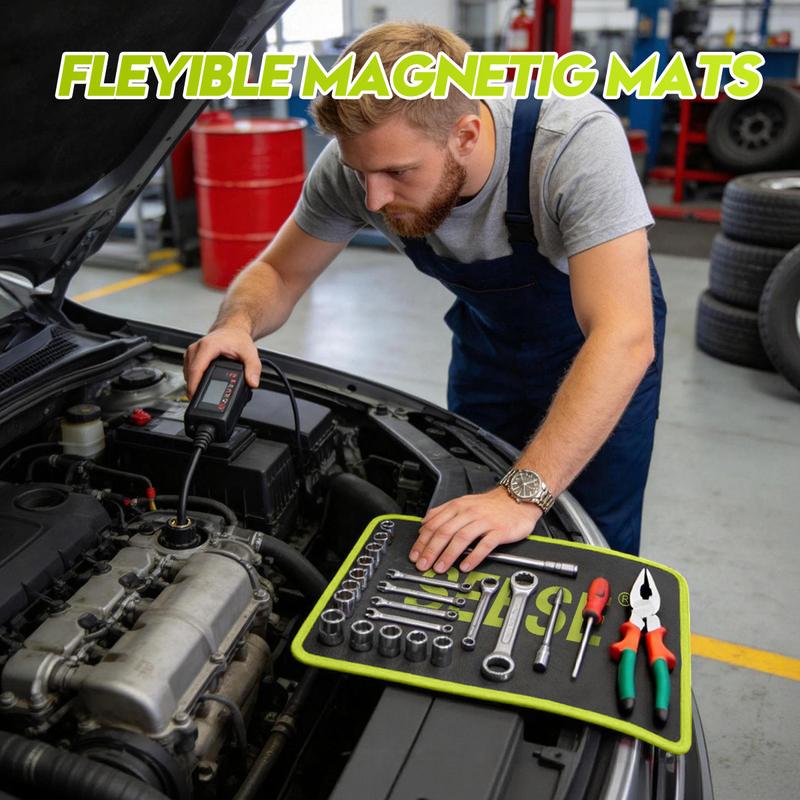 SEESE 3PC Flexible Magnetic Tool Mat & Tray Holder