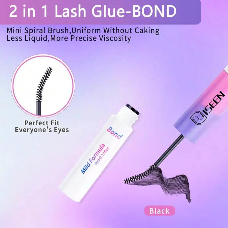 Eyelash Cluster Kit, Synthetic D-Curl Volume Cluster Lash Extensions Set