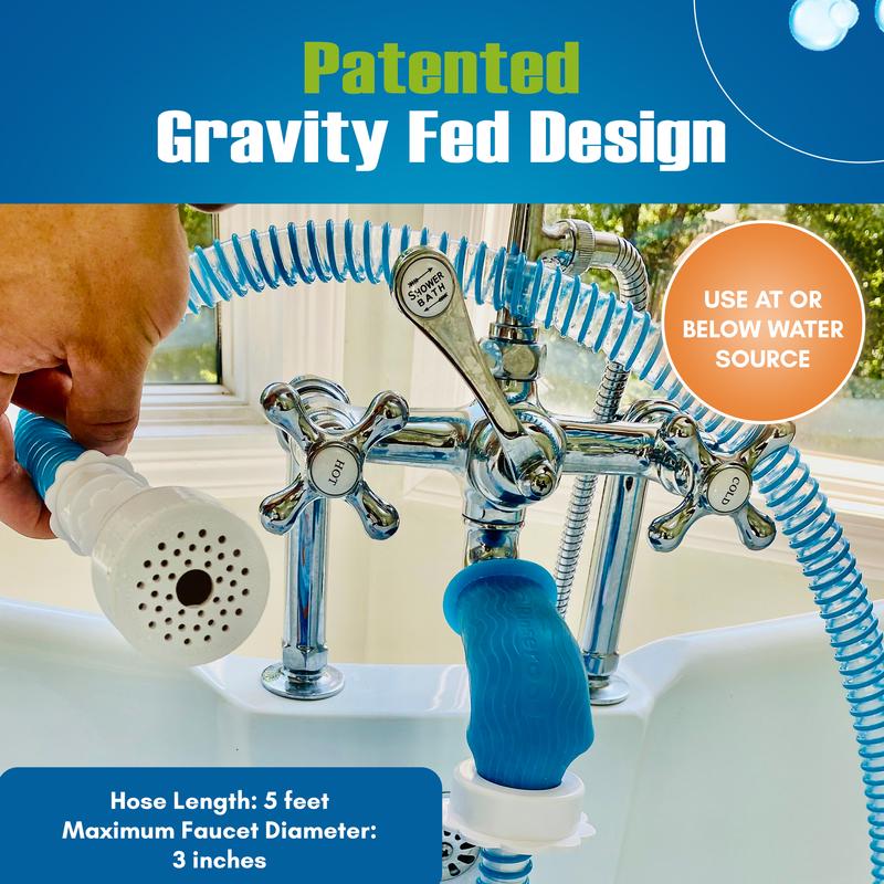 No-Install Tub Hose With Sprayer – 5 ft.
