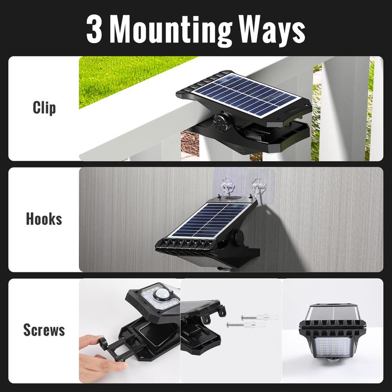 LH: Solar Clip Lights with Motion Sensor