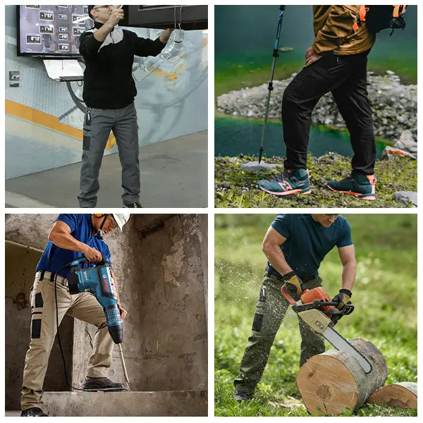 HOMUG Men's Solid Color Tactical Work Pants