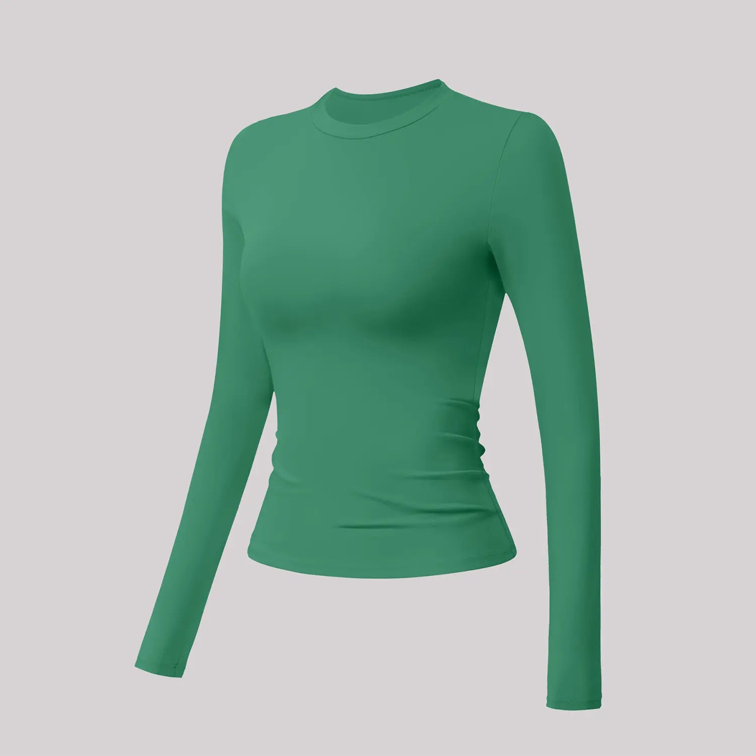 5-Piece Solid Sports Tee Set Round Neck Slim Stretchy
