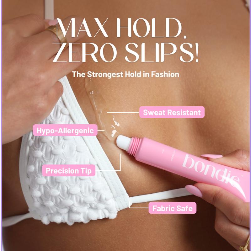 Body Adhesive - Sweat & Water Resistant, Stain-Free, Easy to Remove