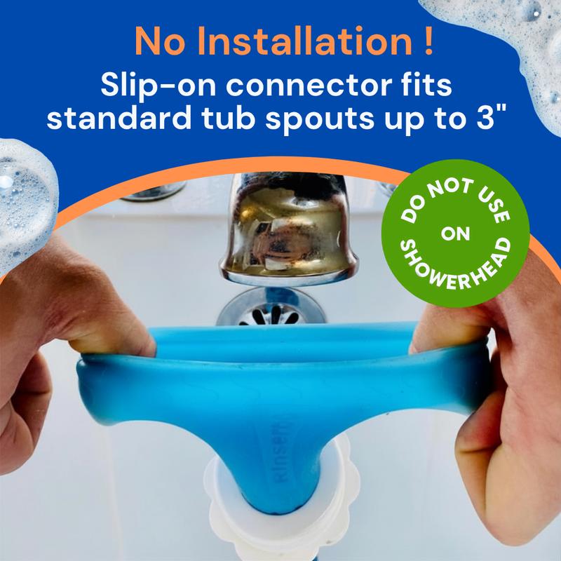 No-Install Tub Hose With Sprayer – 5 ft.
