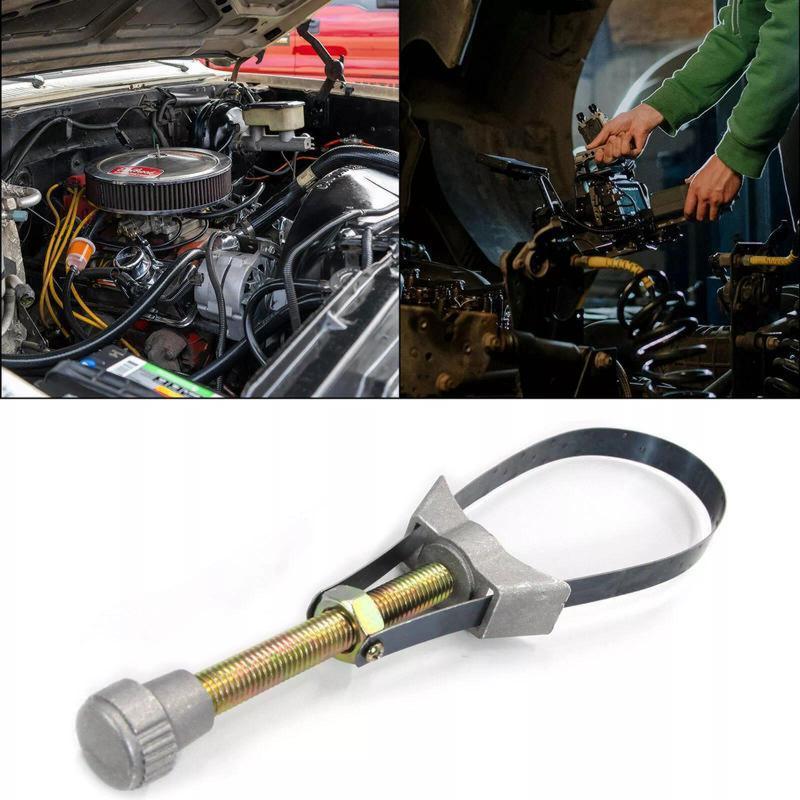 Auto Car Diameter Adjustable Oil Filter Removal Strap Wrench