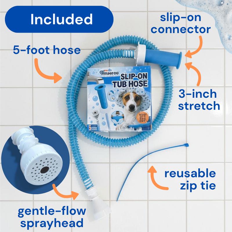 No-Install Tub Hose With Sprayer – 5 ft.