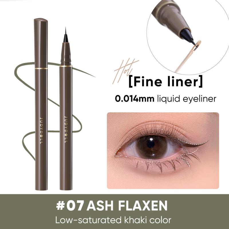 JUDYDOLL Ultra-Fine Liquid Eyeliner, Waterproof Liquid Eye Liner, Stay All Day Makeup