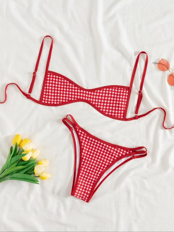 Two-Piece Set Women's Floral Print lifting Bikini Set