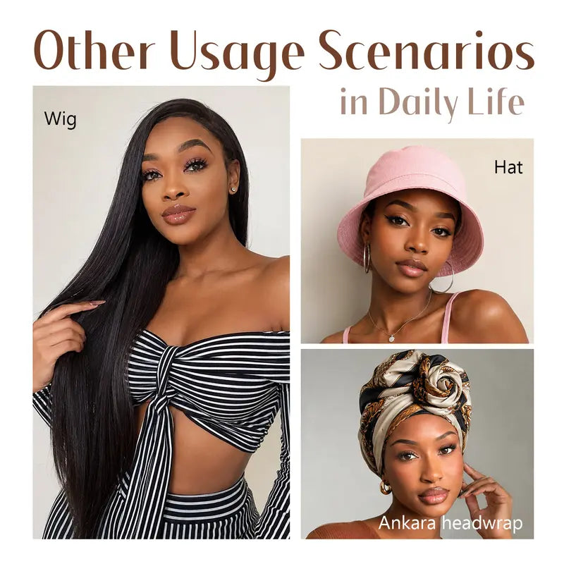 Dreamlover Brown Black Wig Grip Band 2pcs for Women
