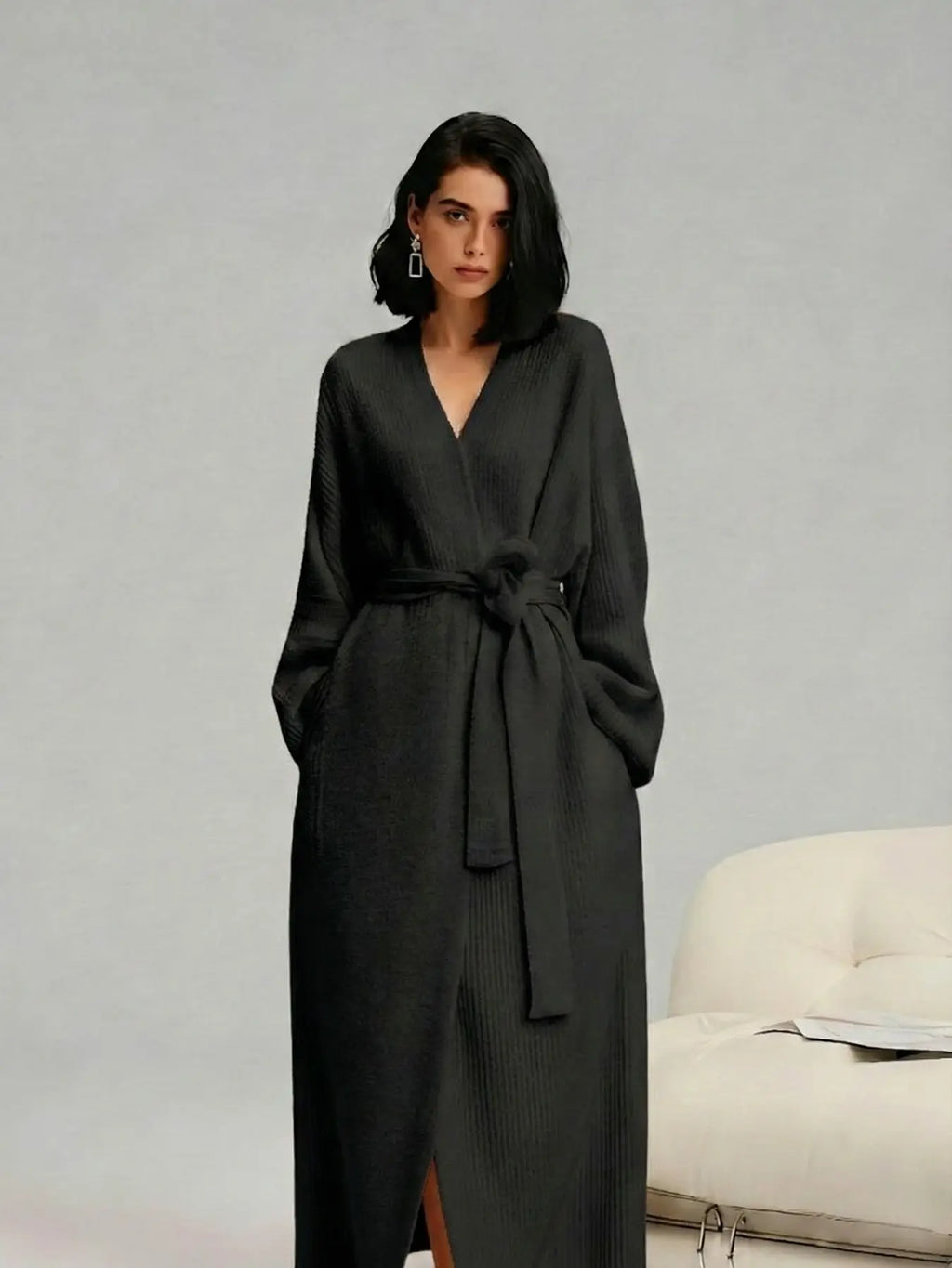 Women's Double-Sided Fleece Robe
