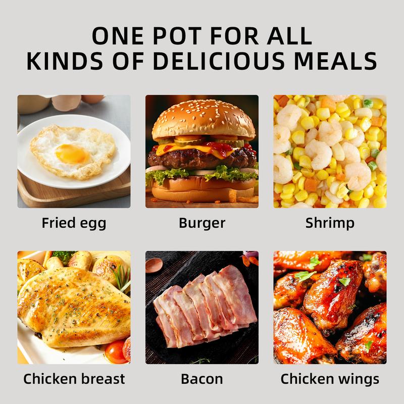 Non-stick Egg Frying Pan, 4 Hole Skillet