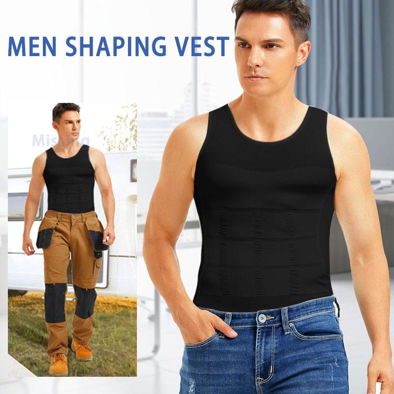 2 Pack Men Round Neck Compression Tank Top
