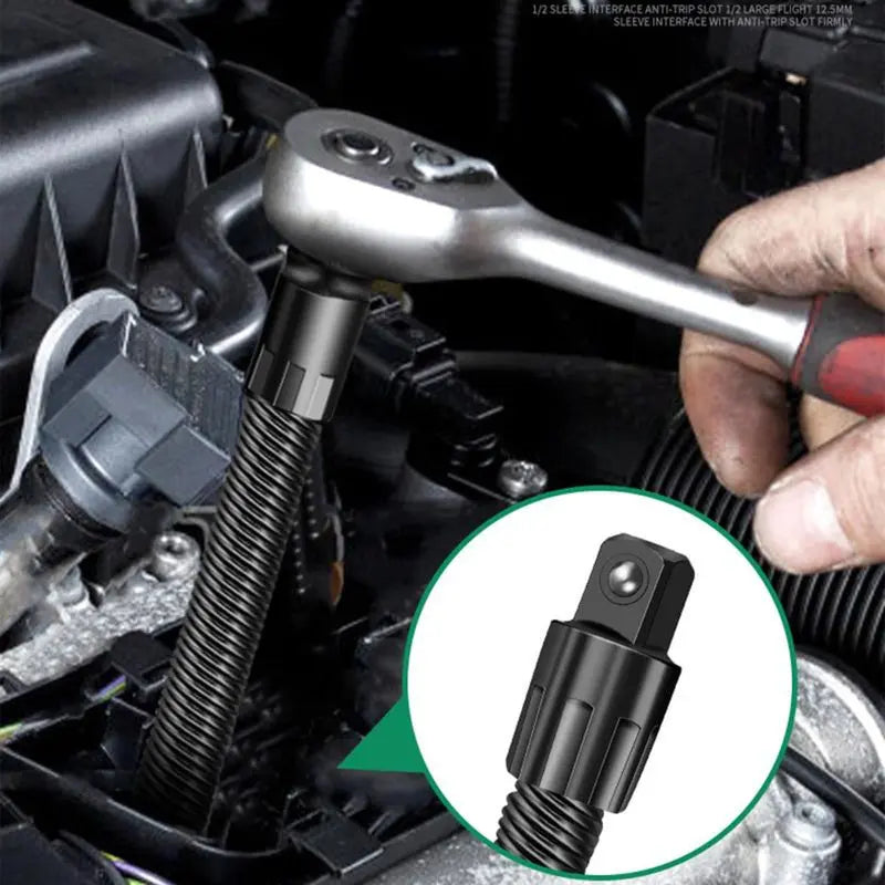 Flexible Shaft Extension Extender Torque Socket Ratchet Spanners Electric Wrench Connecting Rod Hand Tools