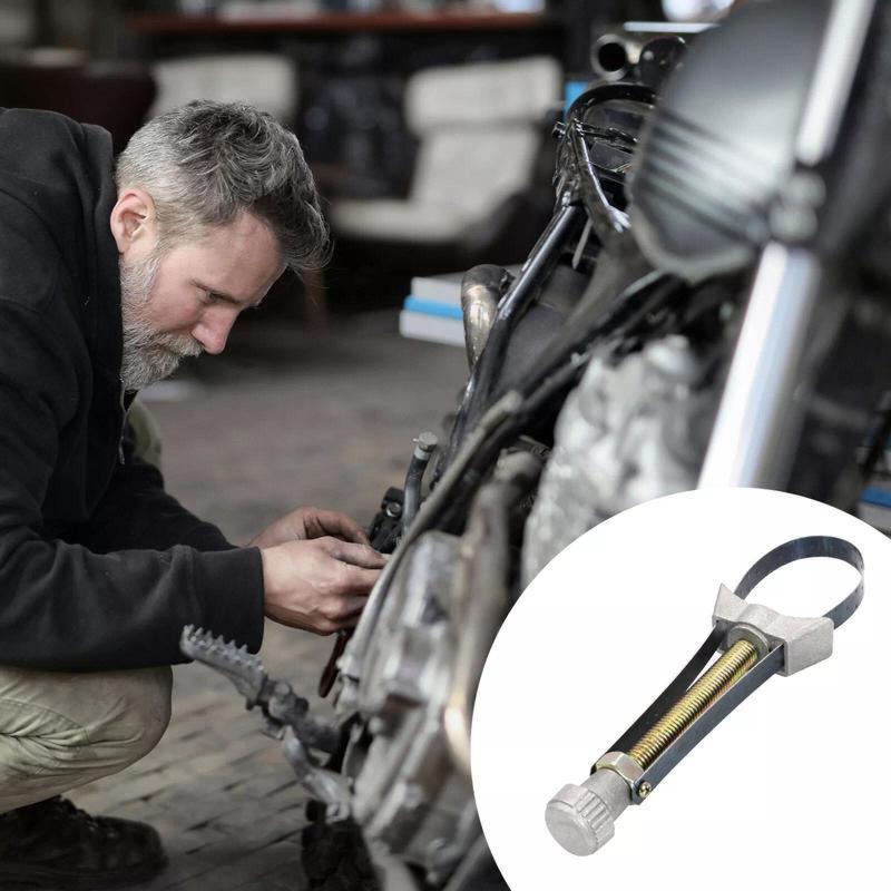 Auto Car Diameter Adjustable Oil Filter Removal Strap Wrench