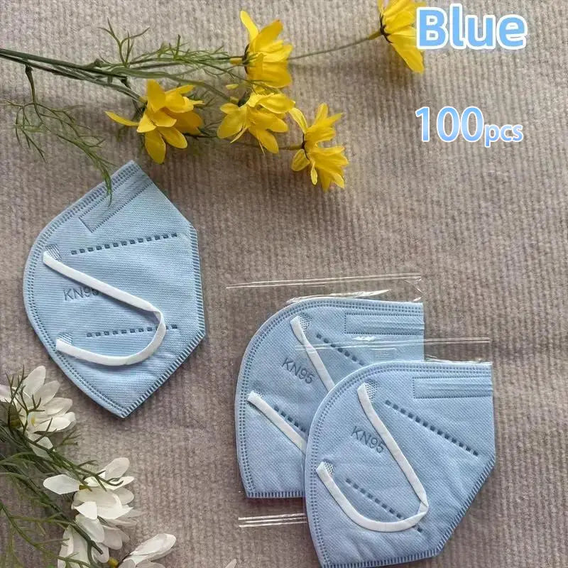 100 pieces - KN95 Mask, 5-layer breathable design