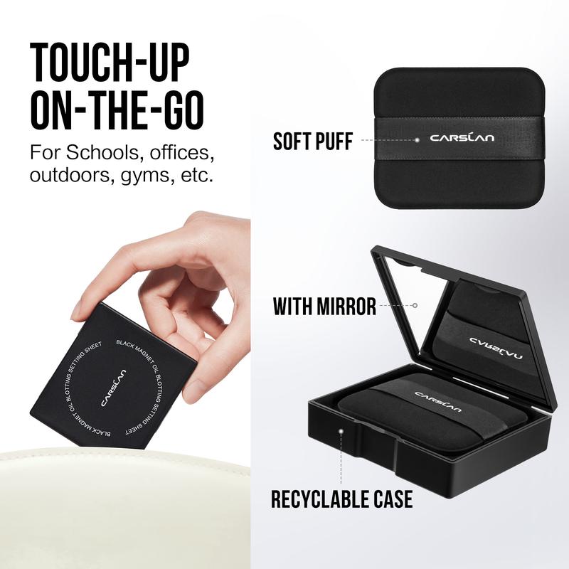 CARSLAN Black Magnet Oil Blotting Setting Sheet