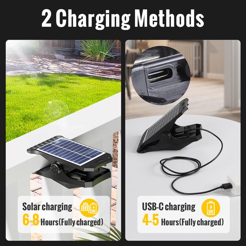 LH: Solar Clip Lights with Motion Sensor