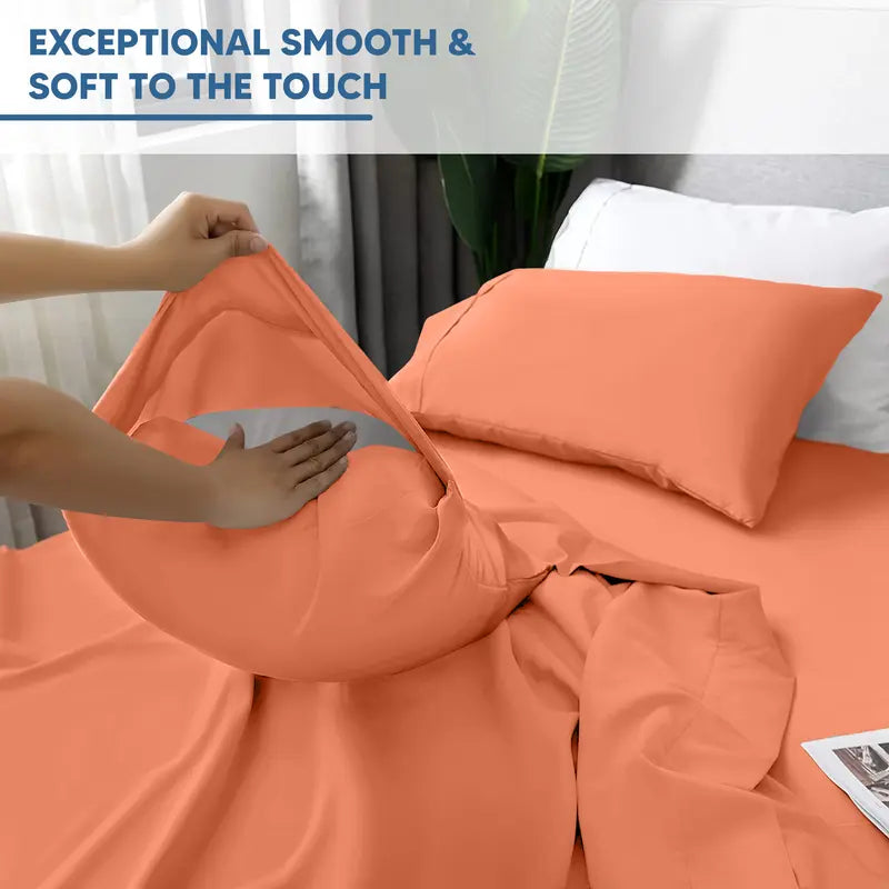 Lux Decor 4 Piece Bed Sheet Set