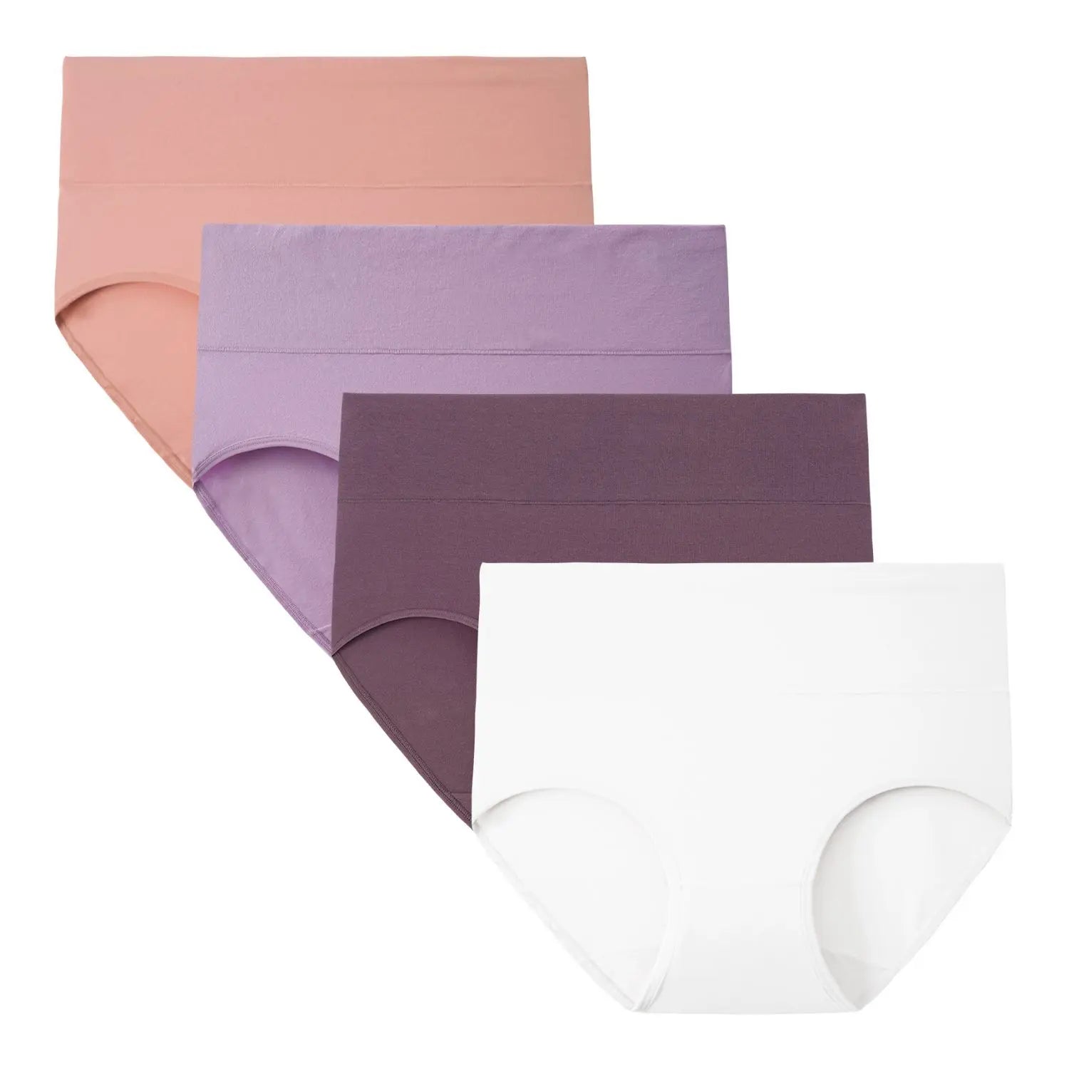INNERSY Women's Plus Size XL-5XL High Waisted Cotton Underwear 4-Pack